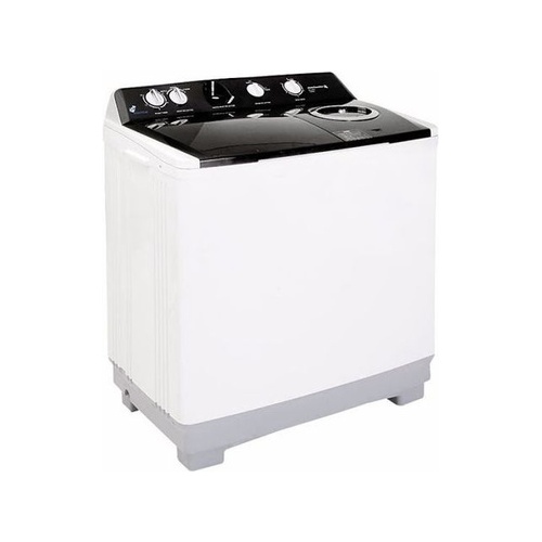 Kelvinator 14.5kg Twin Tub Washing Machine - White with Black Lid